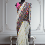 Digital printed georgette saree