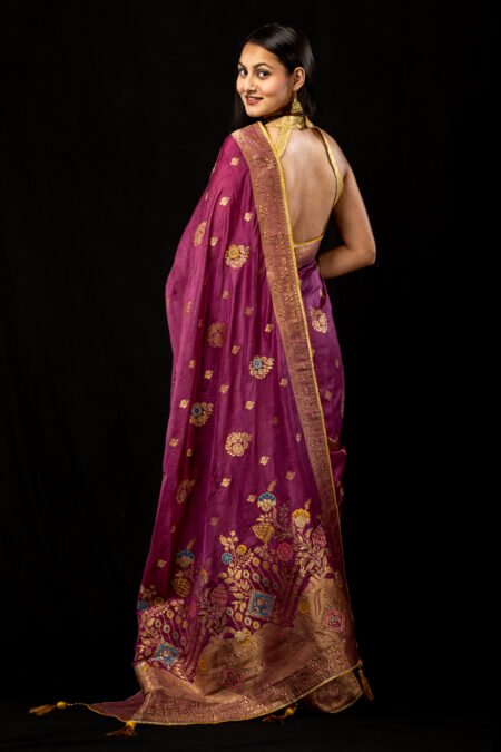 Daffodil Dream Garhwal Silk Saree