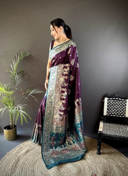 Zari Nirvana Banarasi Silk Saree.
