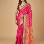 Berry Blush Magenta Color Patola Silk Saree