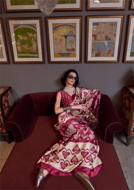 Satin Serenade Satin Crepe Saree
