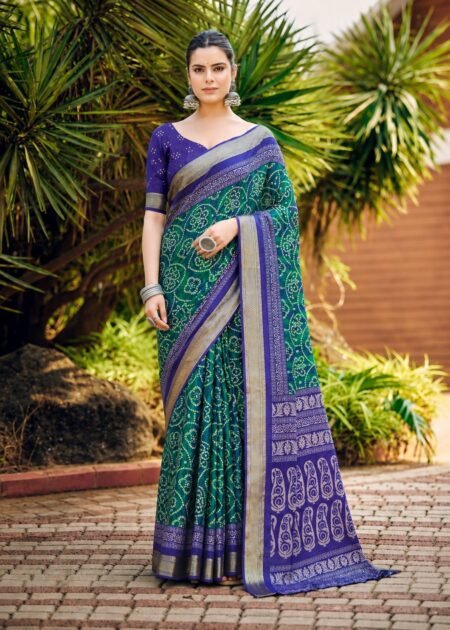 Green Heritage Organic Cotton Saree.