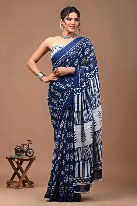 Ikat Elegance Cotton Saree.