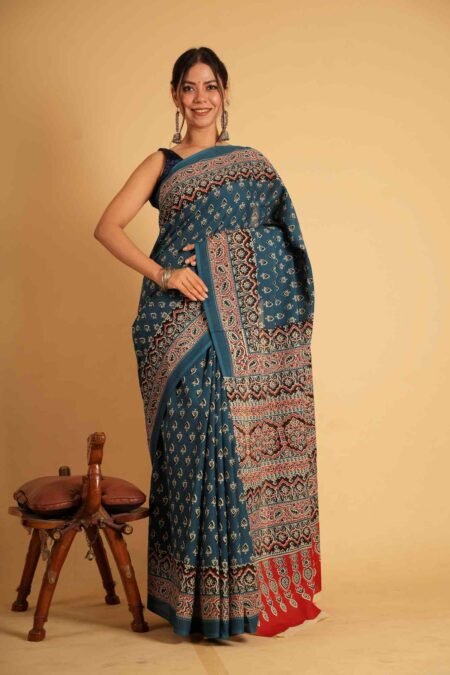 Rustic Elegance Cotton Saree.