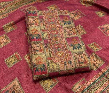 Royal Heritage Woolen Suit Set (maroon)