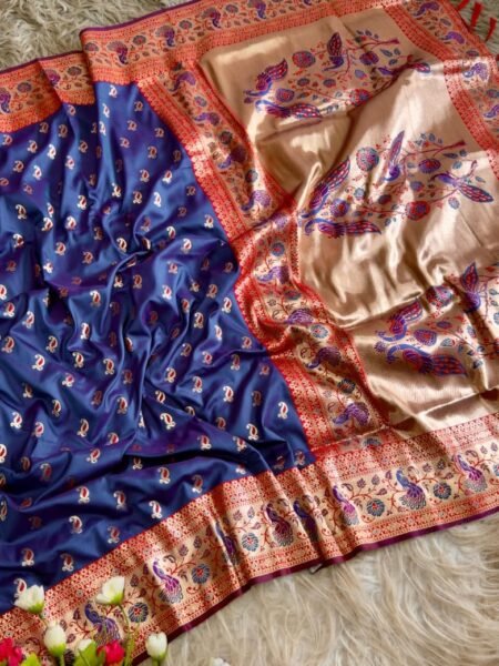 Regal Peacock Banarasi Silk Saree