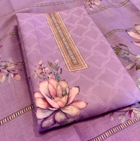 Lavender Bloom Printed Suit Set