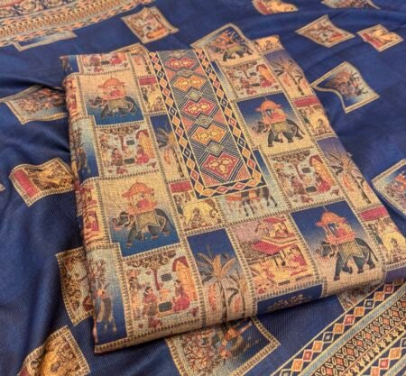 Royal Heritage Woolen Suit Set (blue)