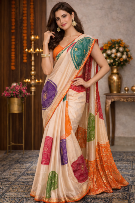 Rangoli Riwaayat Gajji Silk Saree.