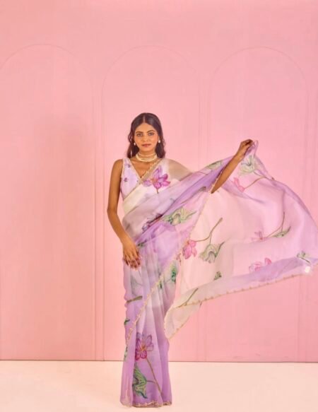 Floral Handwork Saree.