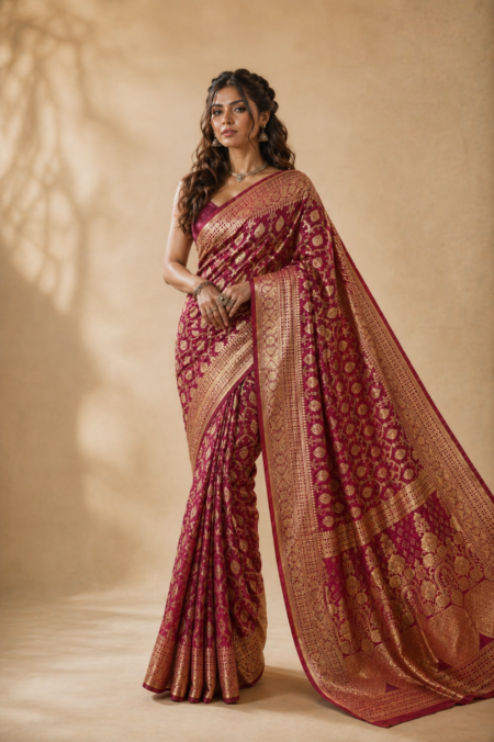 Raktambari Rajsi Banarasi Silk Saree