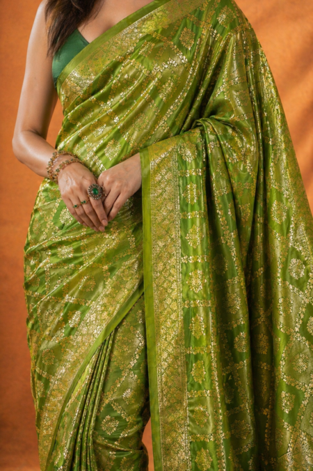 Emerald Zari Grace Banarasi Saree