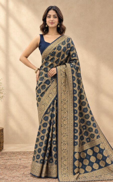 Royal Neelam Gharchola Saree